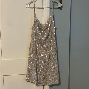 Champagne NYE Sequin Dress